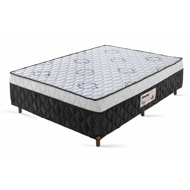 Colchobox Casal Sonnus D28 138x188x60 Preto/Branco América Colchões