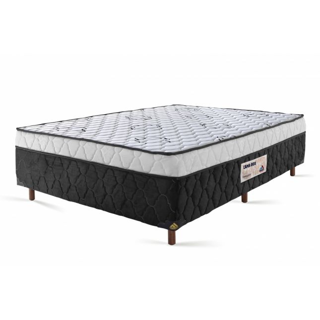 Colchobox Casal Sonnus D28 138x188x60 Preto/Branco América Colchões