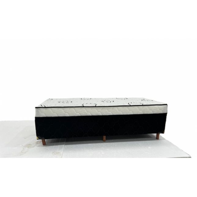 Colchobox Solteiro Sonnus D28 88x188x60 Preto/Branco América Colchões