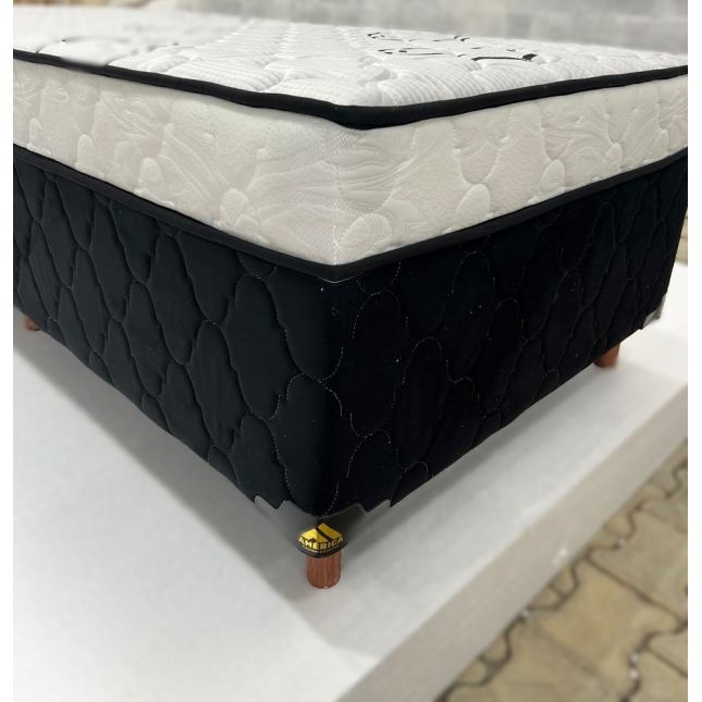 Colchobox Solteiro Sonnus D28 88x188x60 Preto/Branco América Colchões